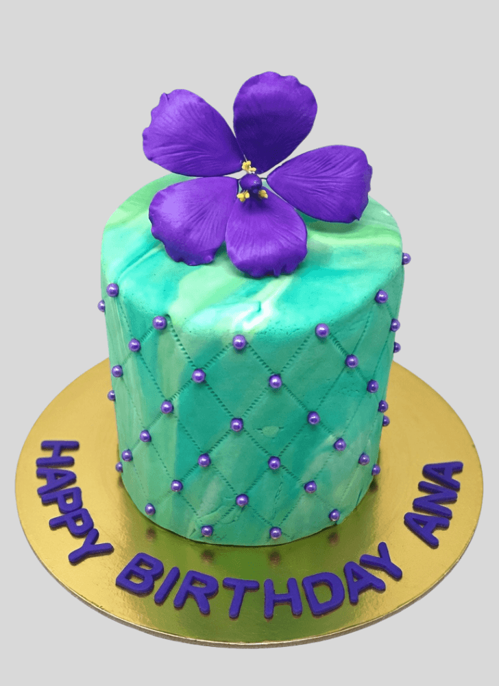 Adorable Hibiscus Flower Cake