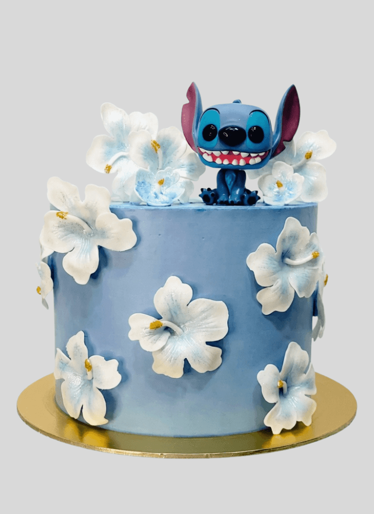 Alluring Hibiscus Flower Cake