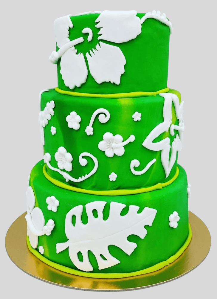 Dazzling Hibiscus Flower Cake