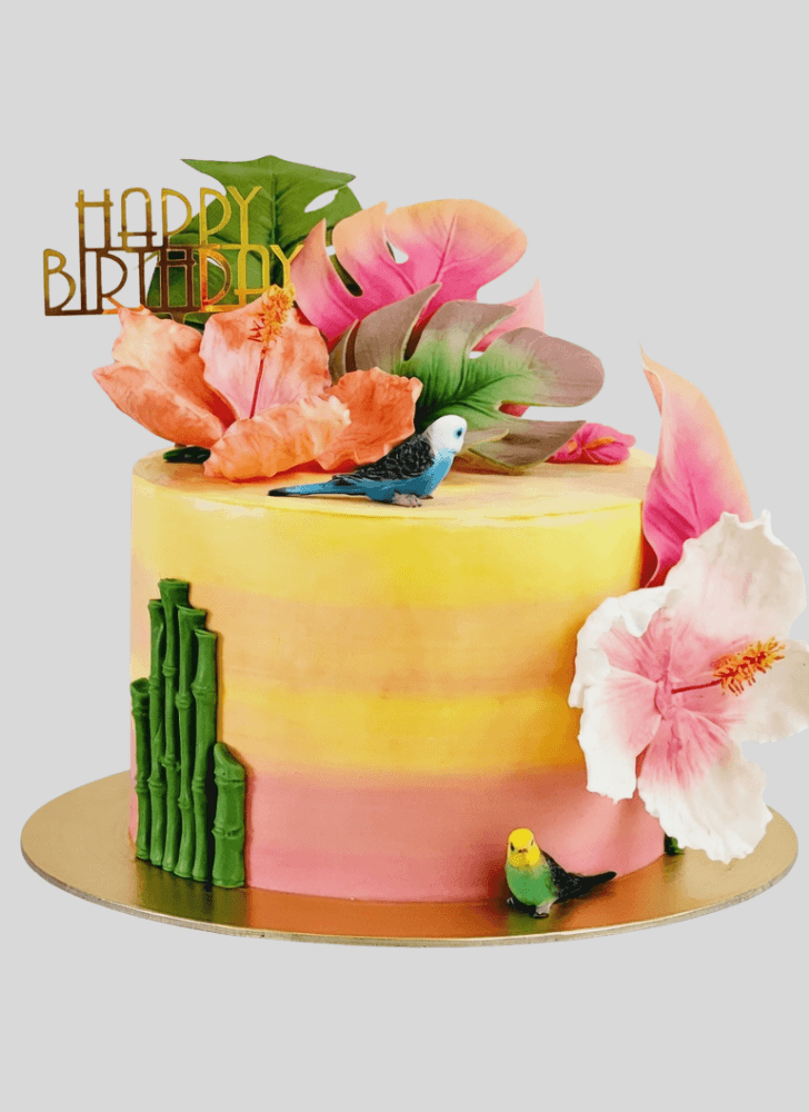 Excellent Hibiscus Flower Cake