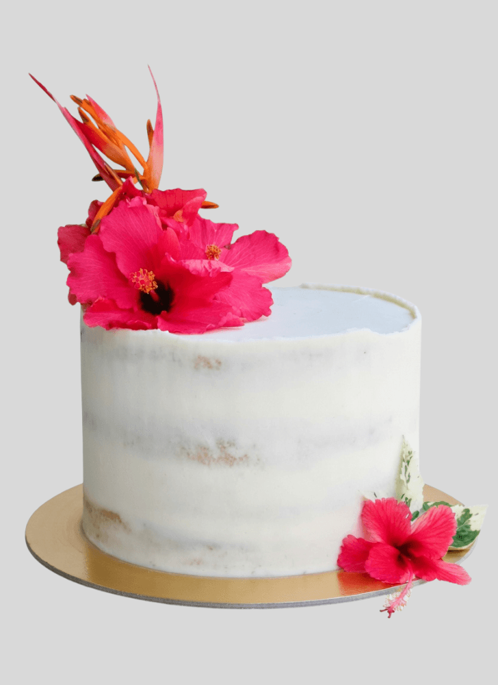Fetching Hibiscus Flower Cake