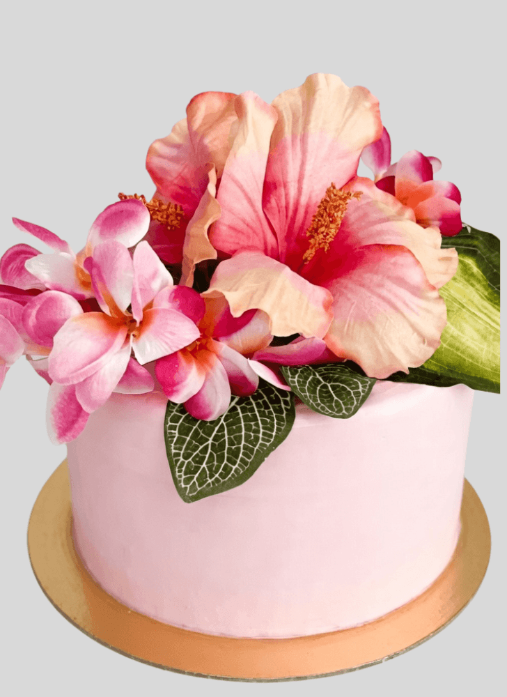 Magnetic Hibiscus Flower Cake