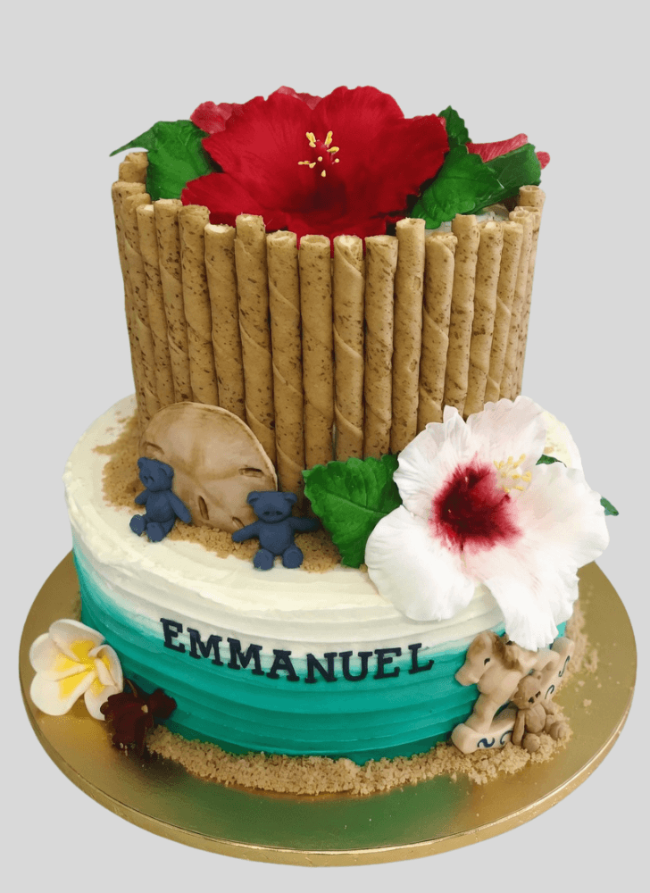 Magnificent Hibiscus Flower Cake