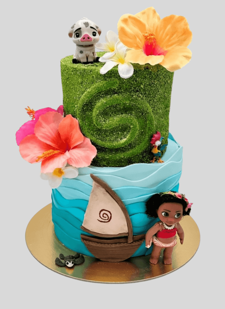 Nice Hibiscus Flower Cake