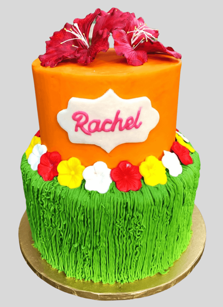 Stunning Hibiscus Flower Cake