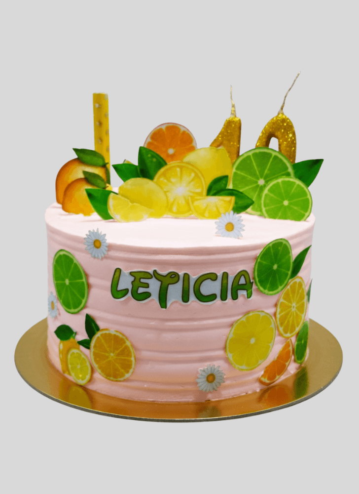 Lovely Lemon Slice Cake Design