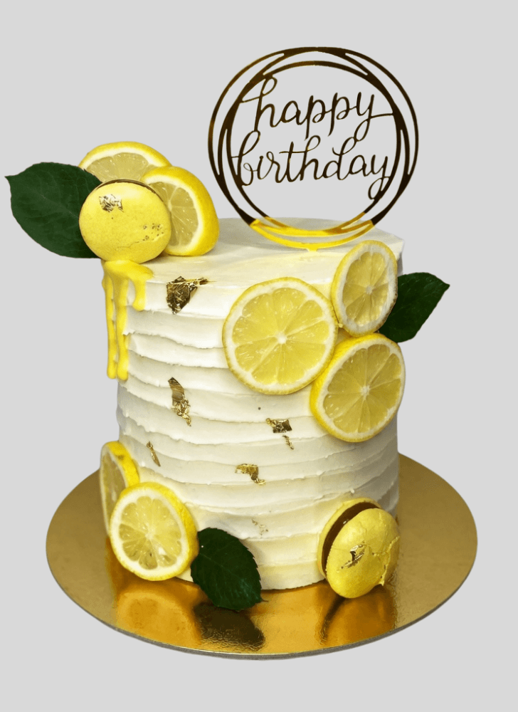 Pretty Lemon Slice Cake