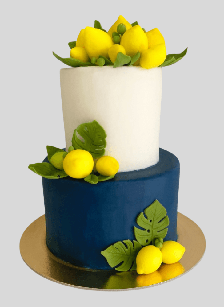 Refined Lemon Slice Cake