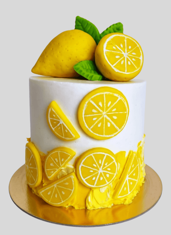 Slightly Lemon Slice Cake