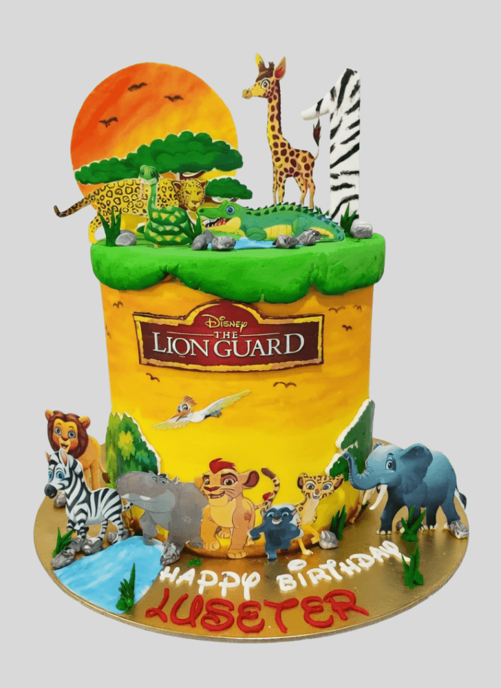 Lovely Lion Guard Cake Design