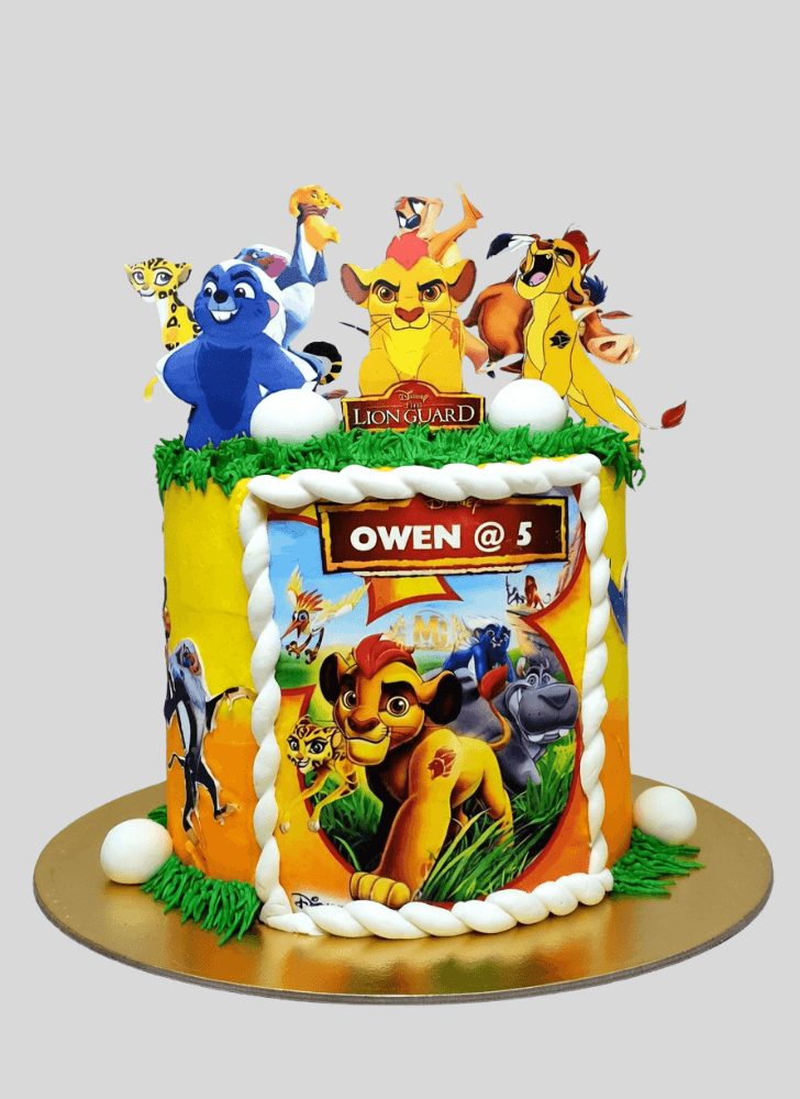 Mesmeric Lion Guard Cake