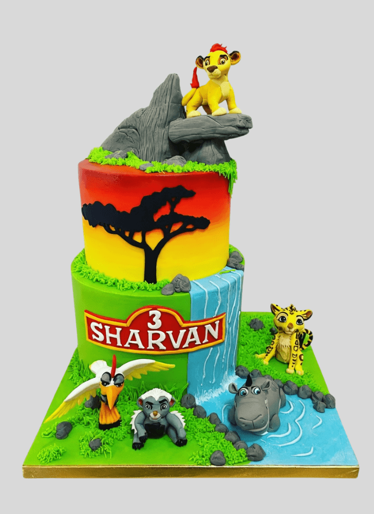 Resplendent Lion Guard Cake