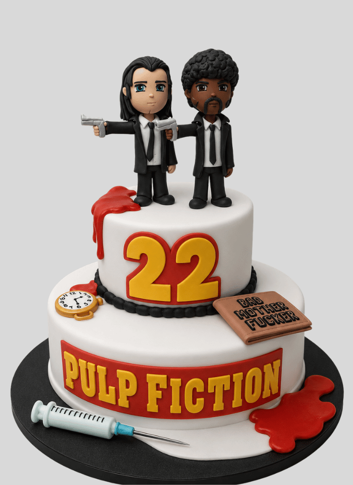 Cute Pulp Fiction Cake