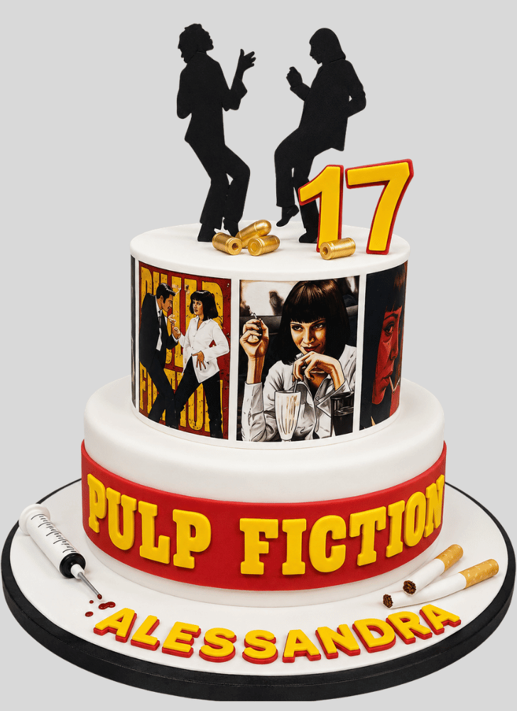 Lovely Pulp Fiction Cake Design