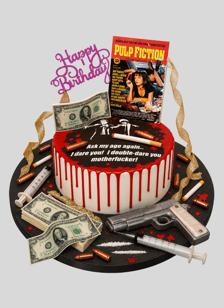 Wonderful Pulp Fiction Cake Design
