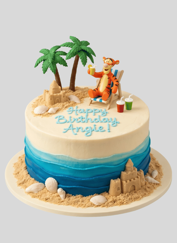 Good Looking Tigger Cake