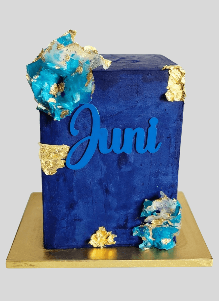 Admirable Blue Cake Design