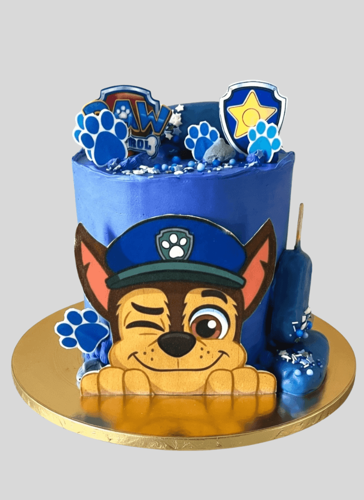 Exquisite Blue Cake