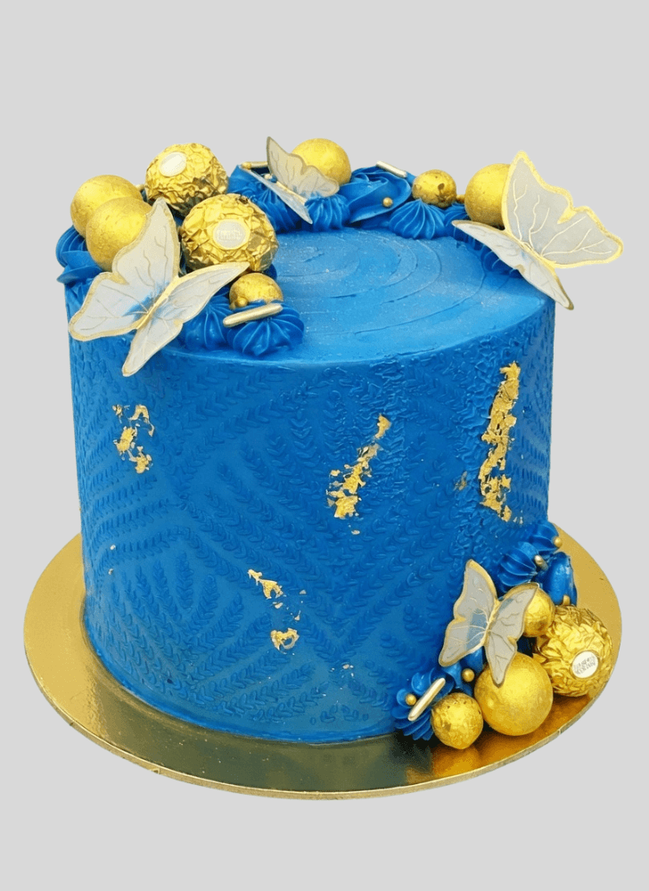 Graceful Blue Cake