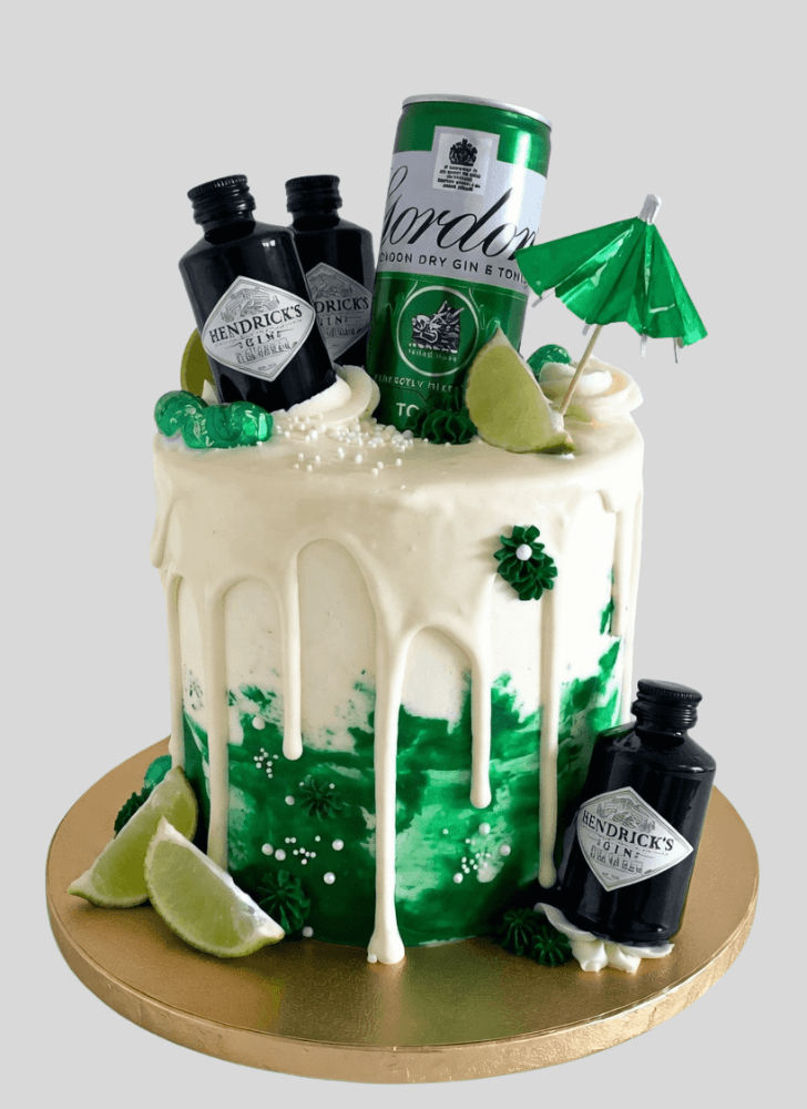 Admirable Gin And Tonic Cake Design