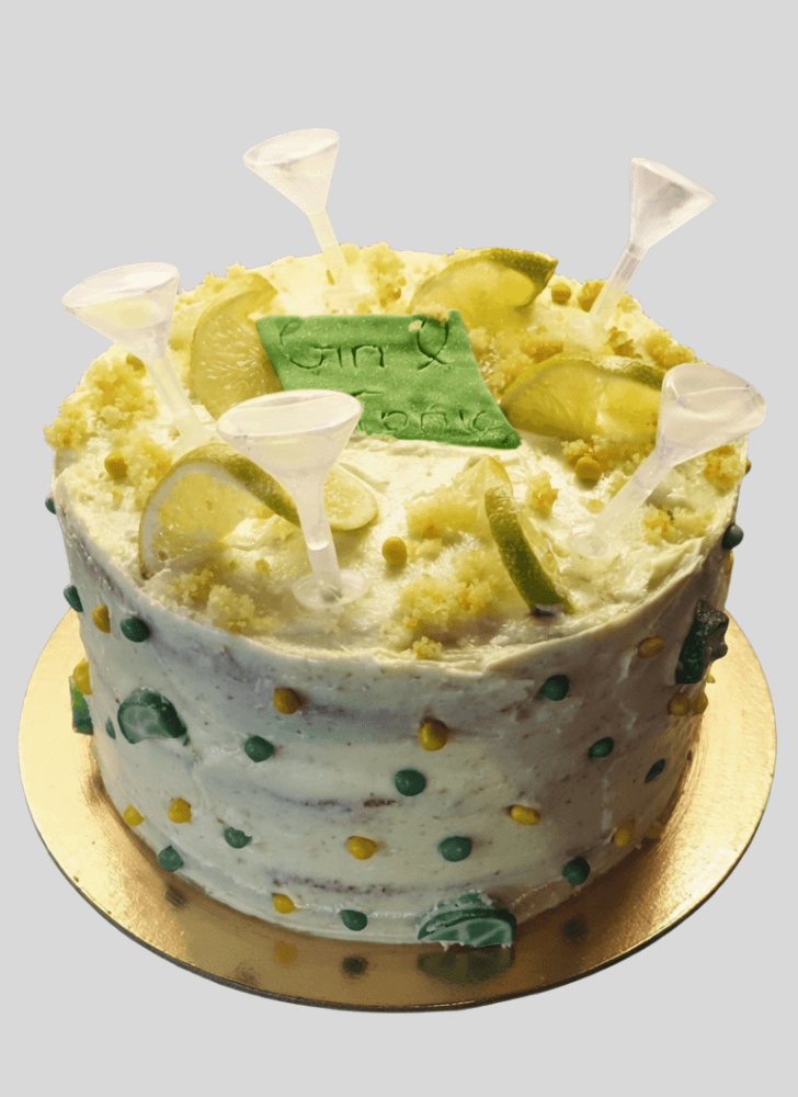 Classy Gin And Tonic Cake