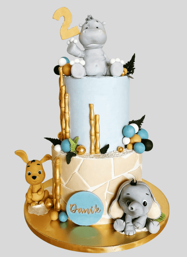 Lovely Heffalump Cake Design