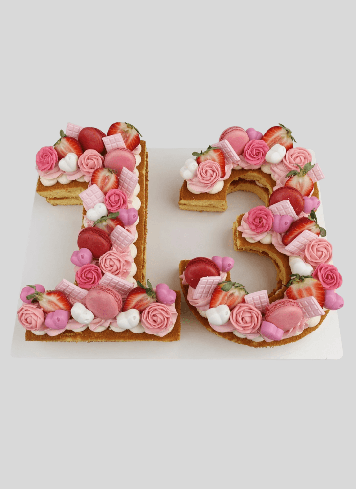 Adorable Number  Cake