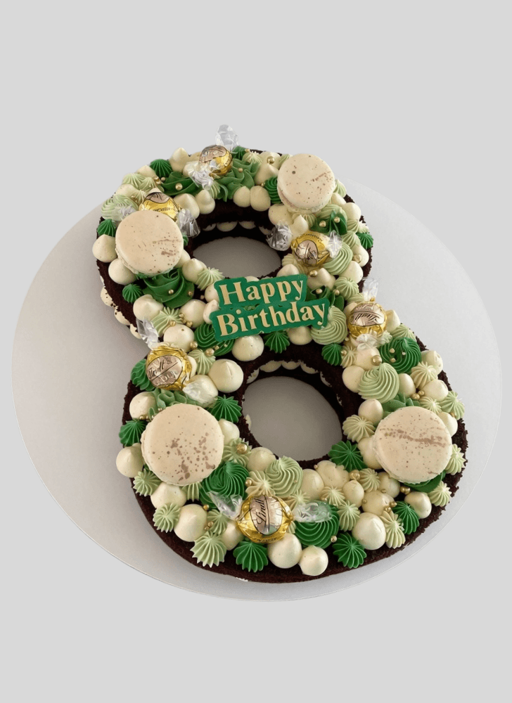 Classy Number  Cake