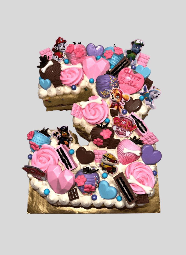 Elegant Number Cake