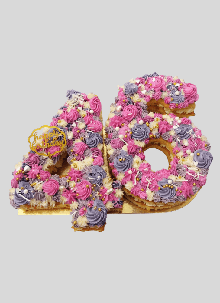 Pretty Number Cake