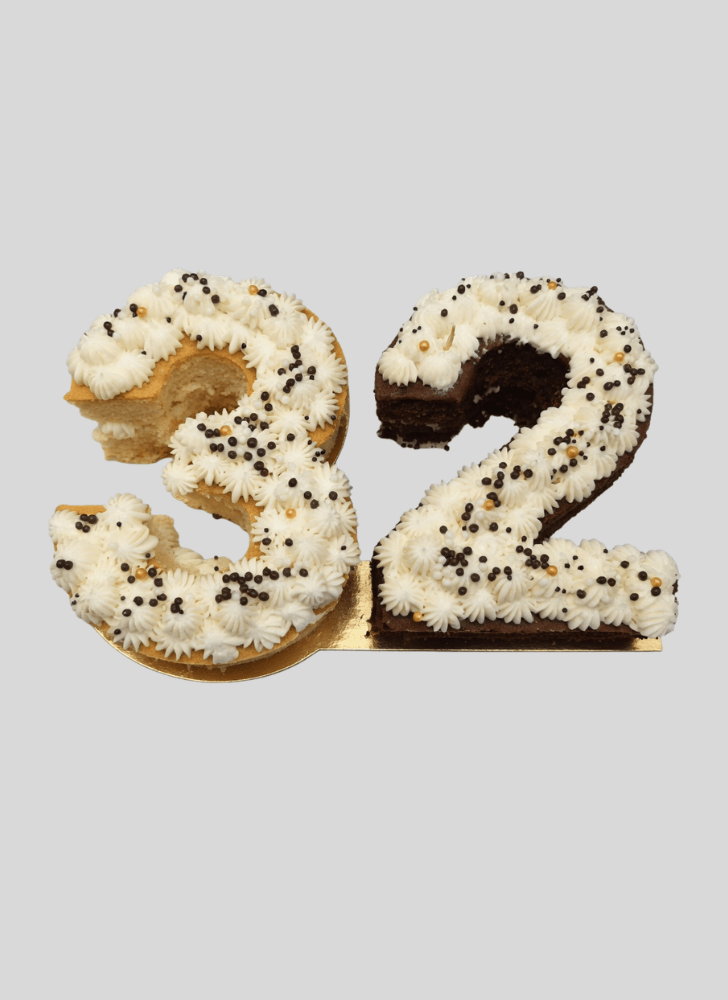Shapely Number Cake
