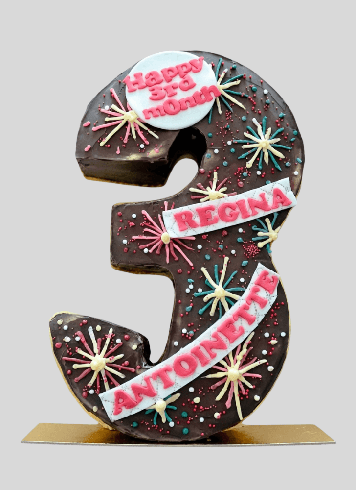 Wonderful Number Cake Design