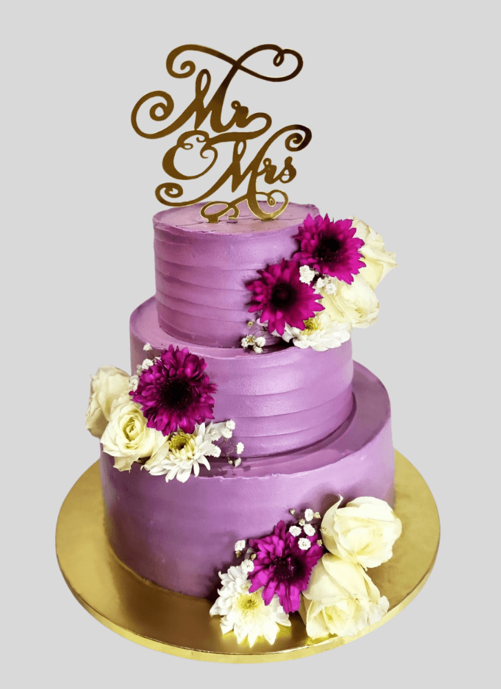 Admirable Purple Cake Design