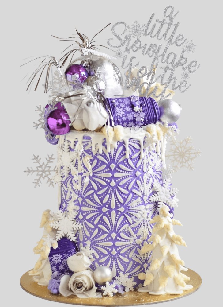 Adorable Purple Cake