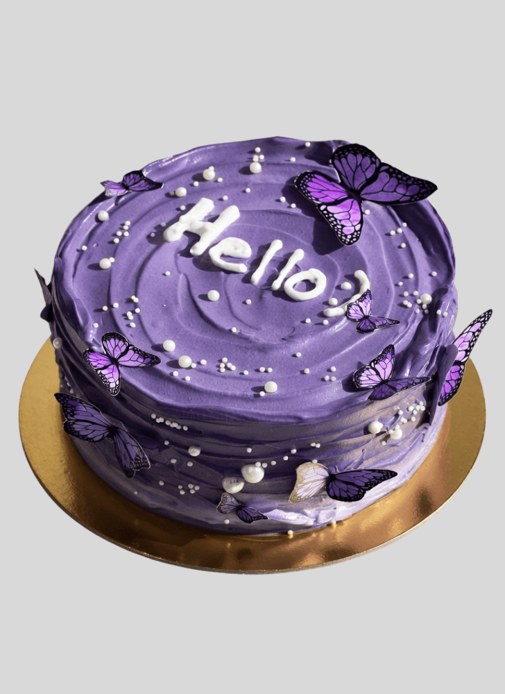 Enthralling Purple Cake