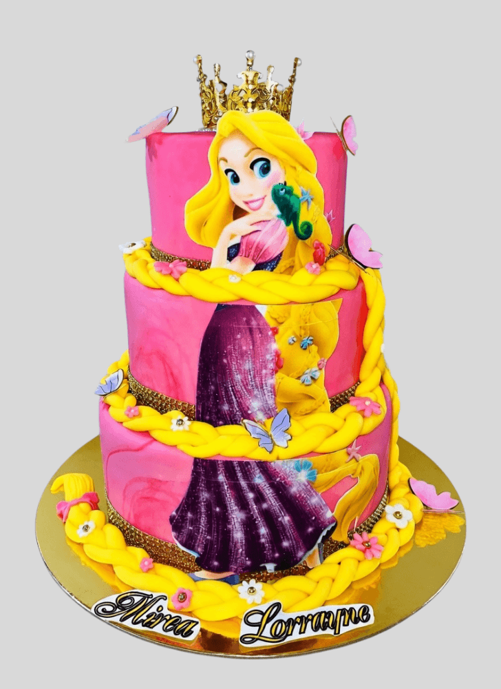 Classy Rapunzel Cake