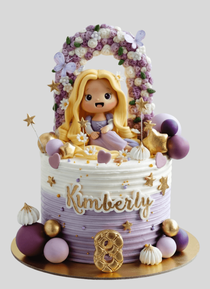 Dazzling Rapunzel Cake