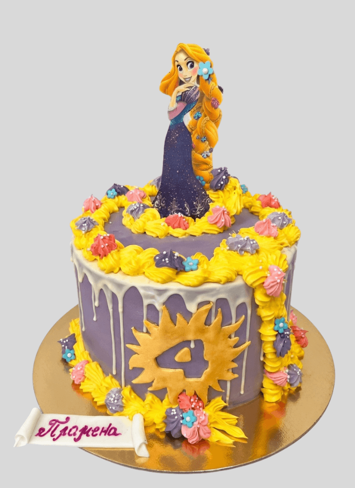 Delicate Rapunzel Cake