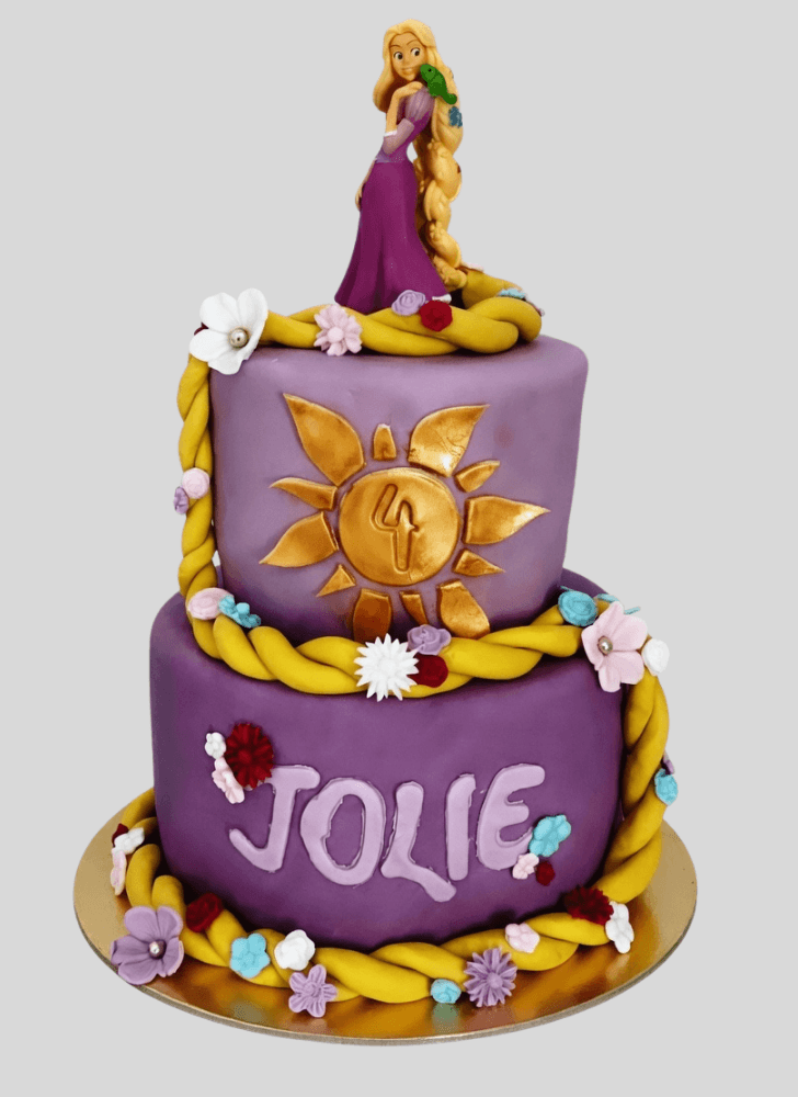 Elegant Rapunzel Cake