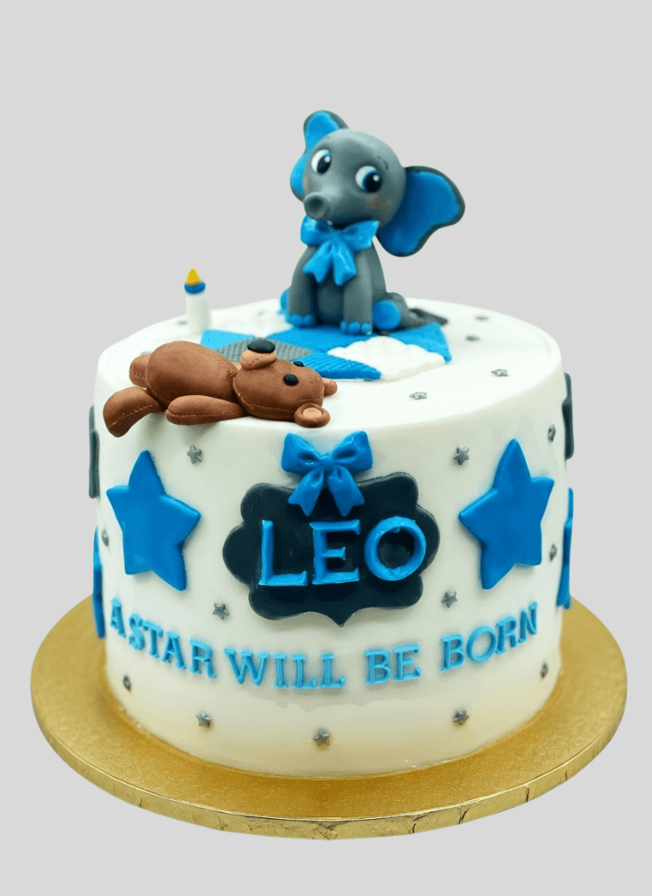 Beauteous Baby Shower Cake