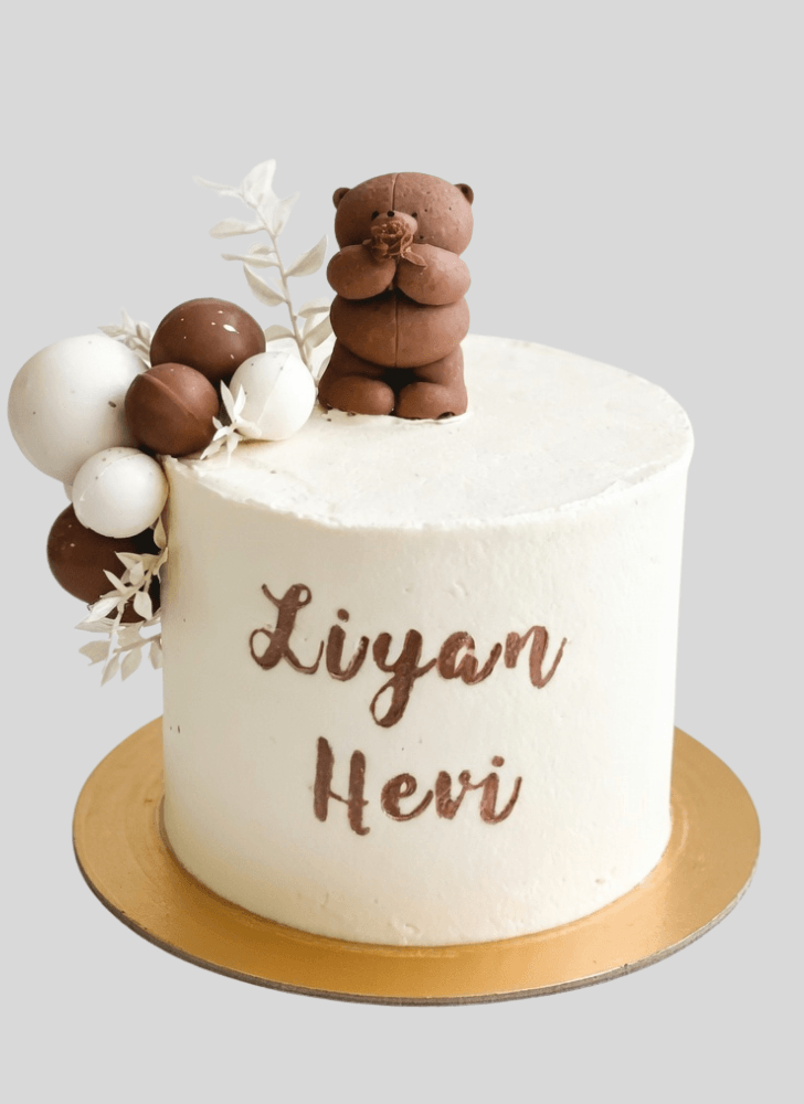 Delicate Baby Shower Cake