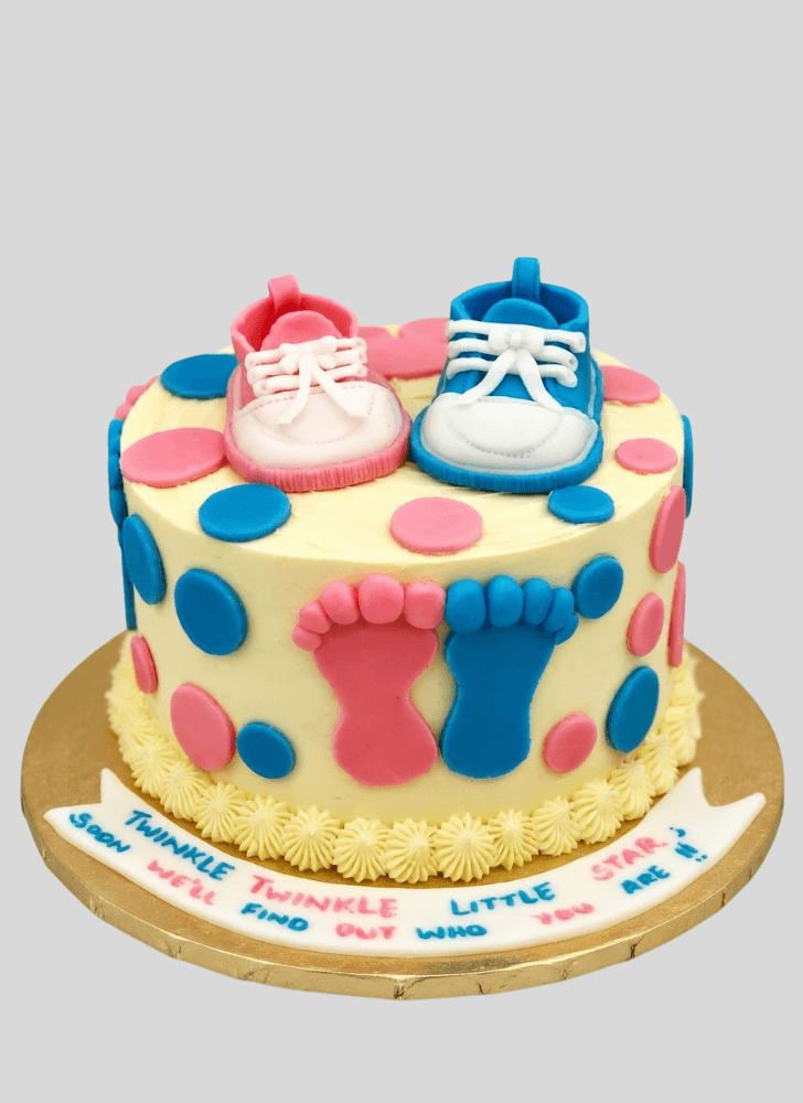 Lovely Baby Shower Cake Design