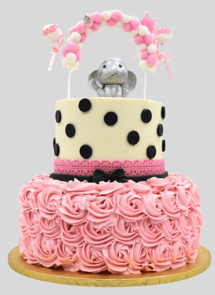 Resplendent Baby Shower Cake
