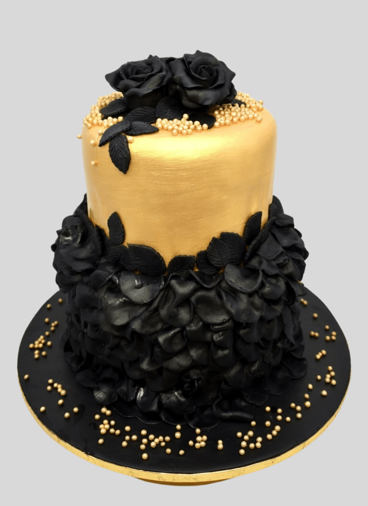 Alluring Back Rose Cake