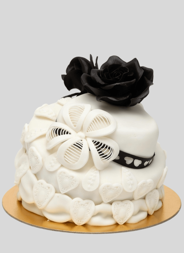 Appealing Back Rose Cake