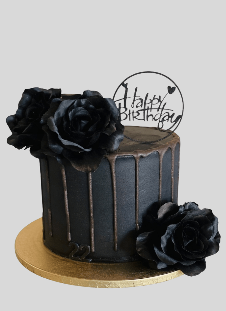 Captivating Back Rose Cake