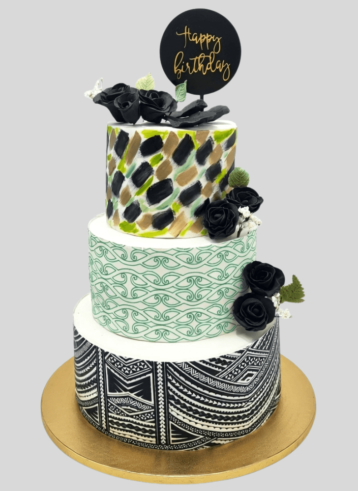 Excellent Back Rose Cake