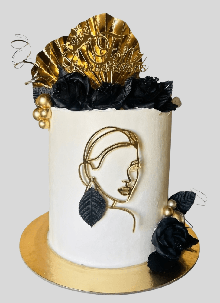 Inviting Back Rose Cake