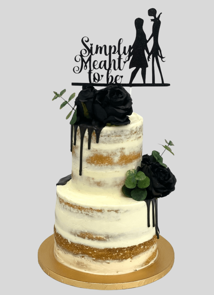 Pretty Back Rose Cake