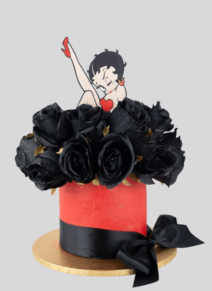 Radiant Back Rose Cake